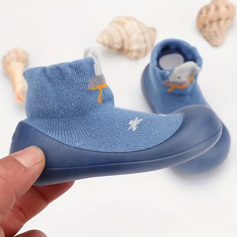 Cartoon Animal Slip On Baby Shoes With Non Slip Sole