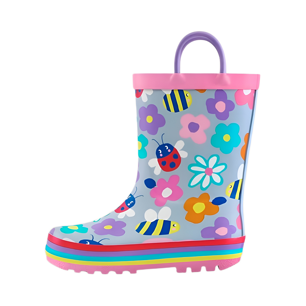 Girls Boys And Toddlers Waterproof Rubber Kids Rain Boots