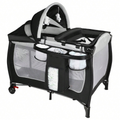 Babies 4 In 1 Portable Playard With Bassinet Changing Table And Storage Basket