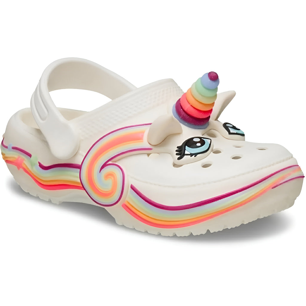 Kids Lightweight Slip On Clogs With Unicorn Design