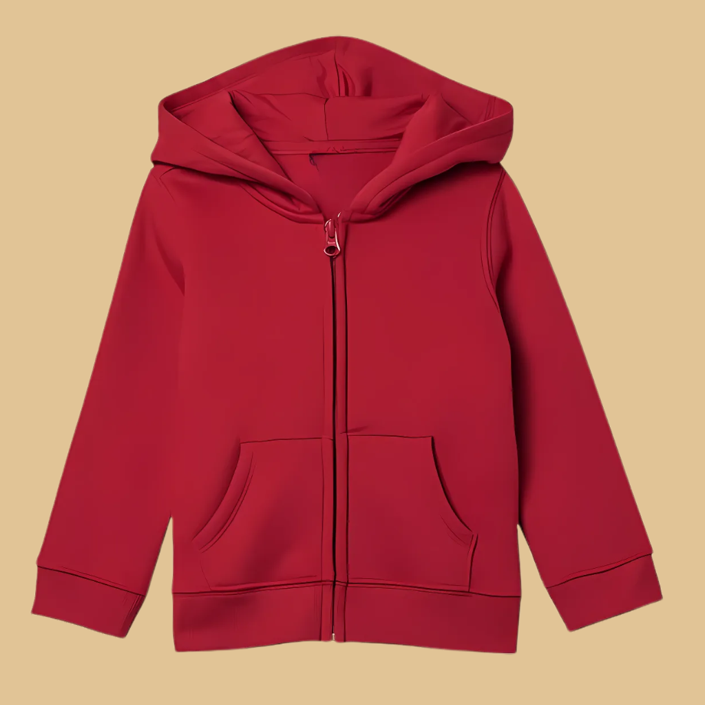 Girls And Toddlers Fleece Zip Up Hoodie Sweatshirt