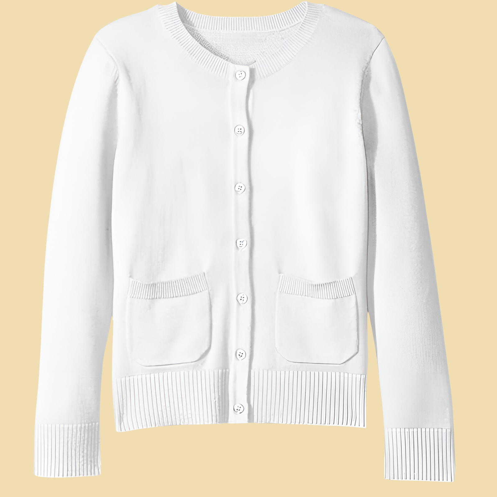 Girls And Toddlers Uniform Slim Fit Cardigan Sweater