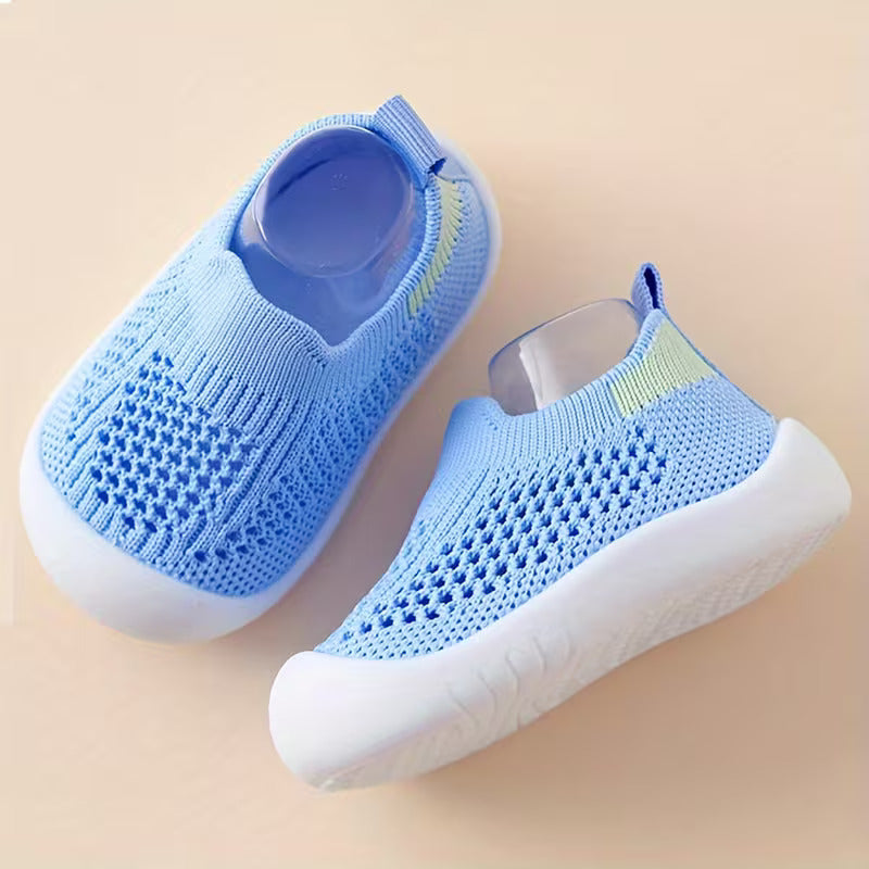 Soft Fabric Toddlers Shoes With Easy Slip On Design