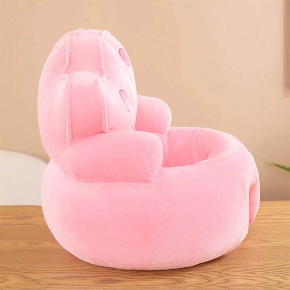 Soft Cushion Baby Sitting Chair With Crown Shaped Backrest