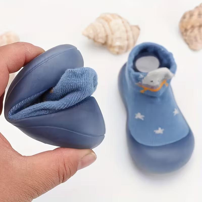 Cartoon Animal Slip On Baby Shoes With Non Slip Sole