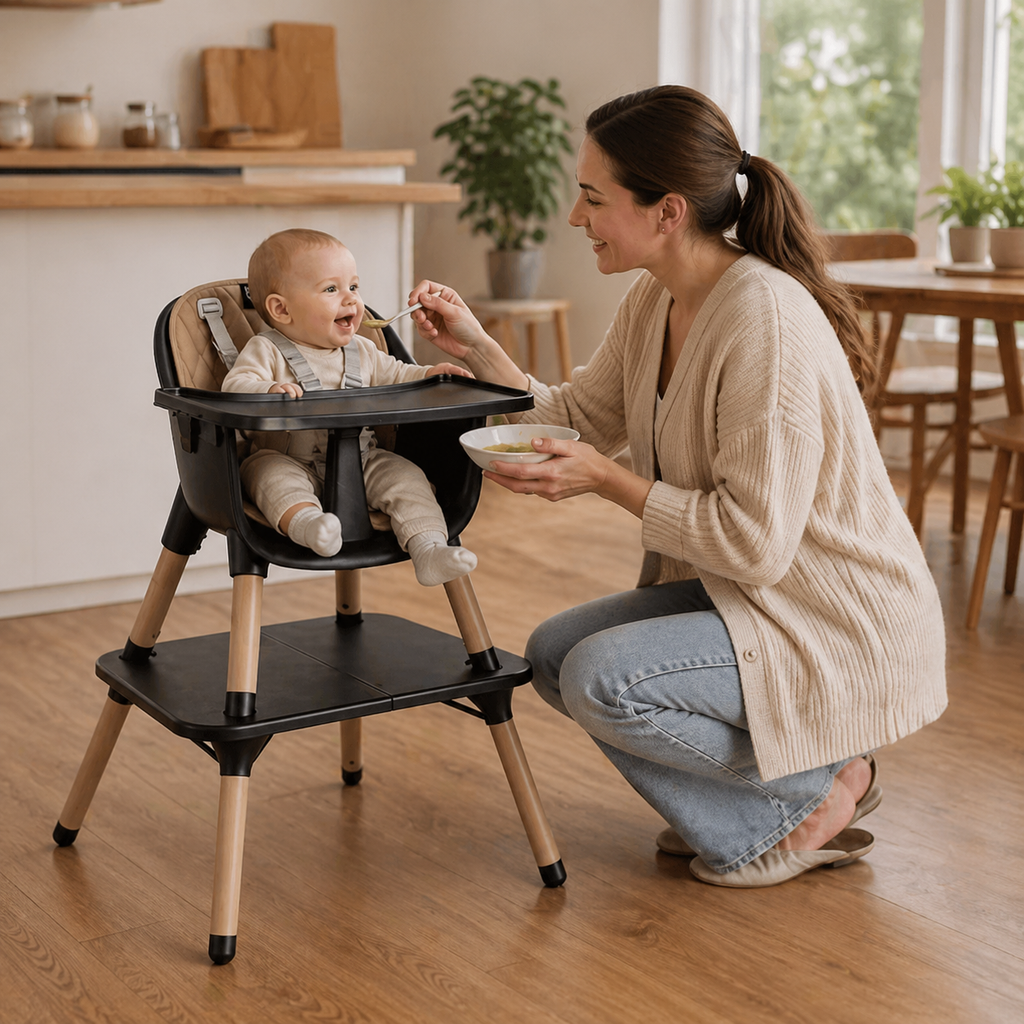 Kids 4 In 1 Convertible High Chair Set
