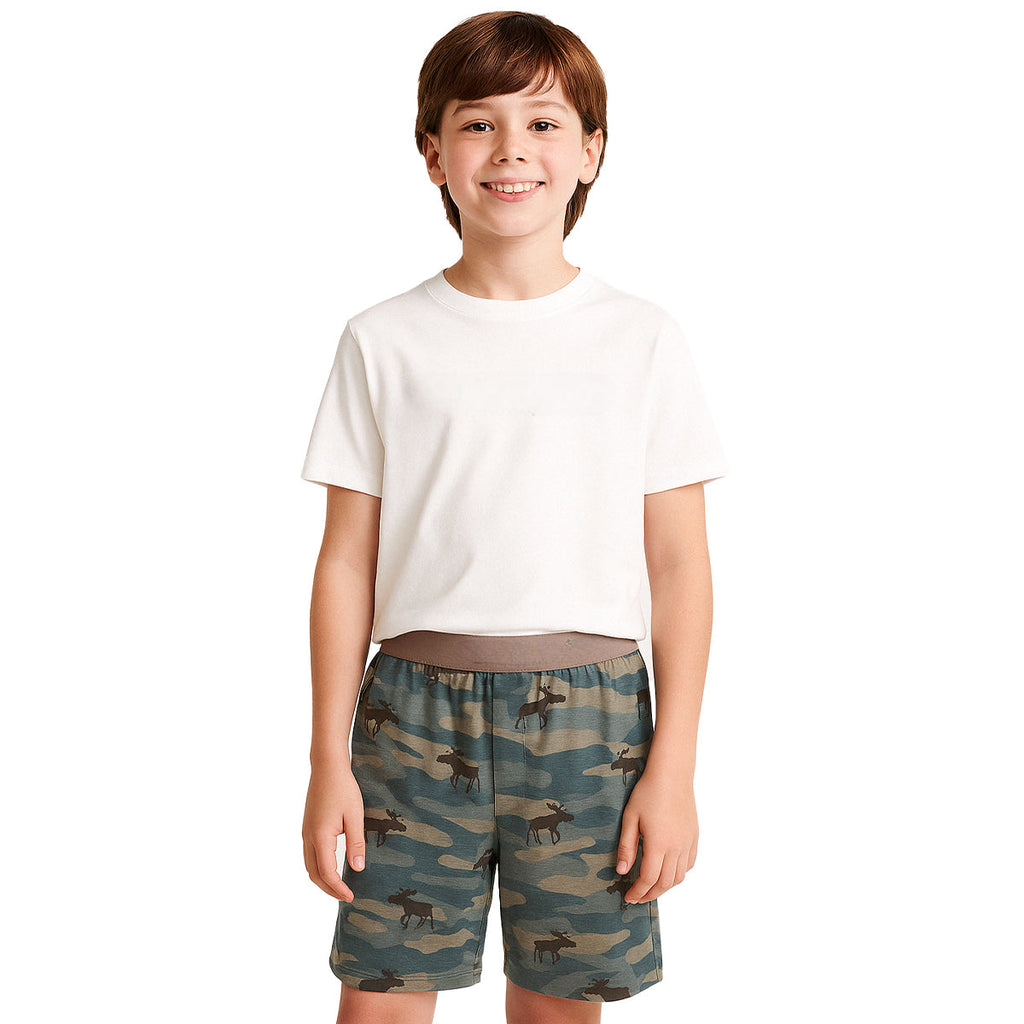 2 Piece Graphic Tee And Shorts Pajama Set