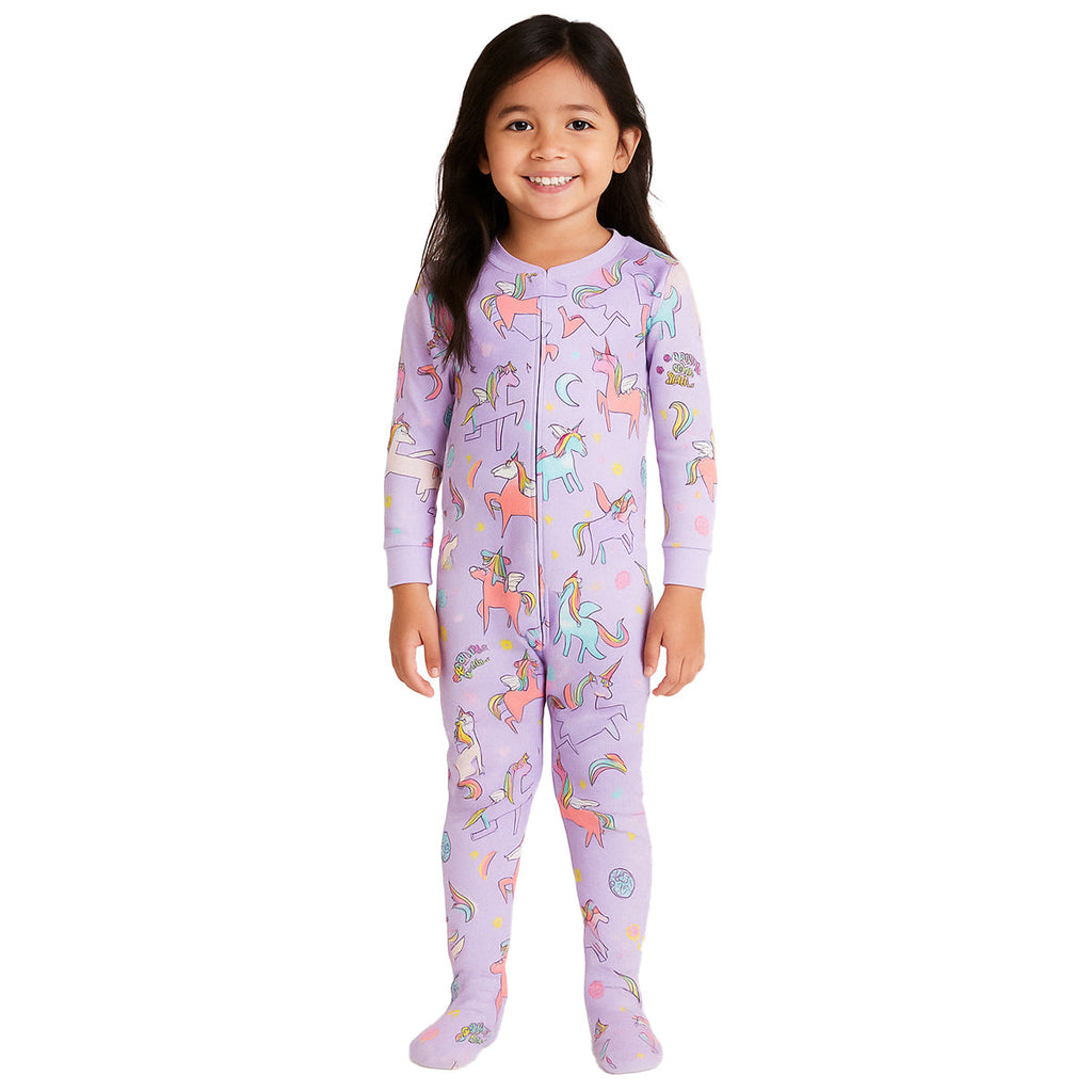 Cartoon Animal Themed Printed Pajama Set