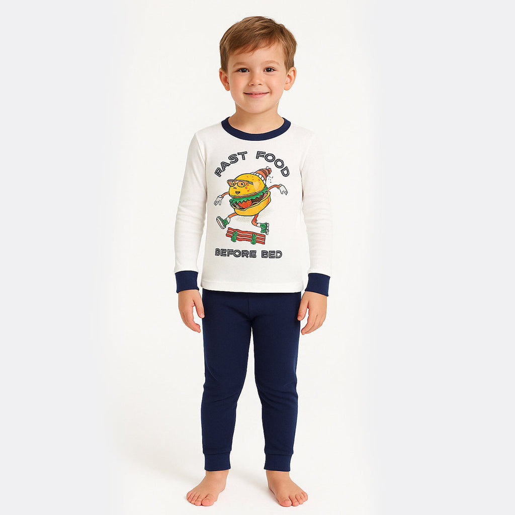 4 Piece Character And Animal Printed Pajamas Sleepwear Set