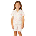 Cordate Printed Snug Fit Short Sleeve Comfy Sleepwear Pajamas
