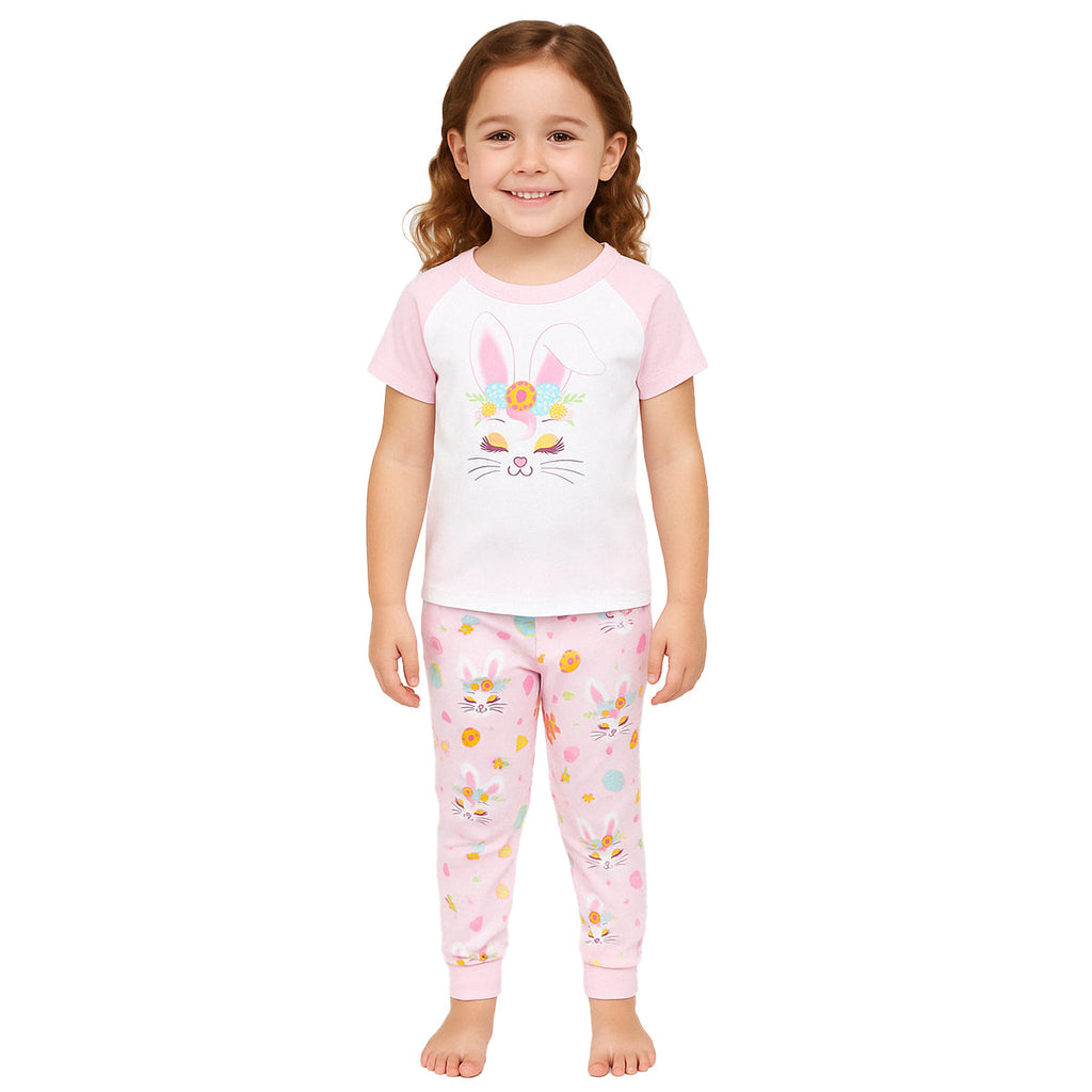 Cartoon Animal Themed Printed Pajama Set