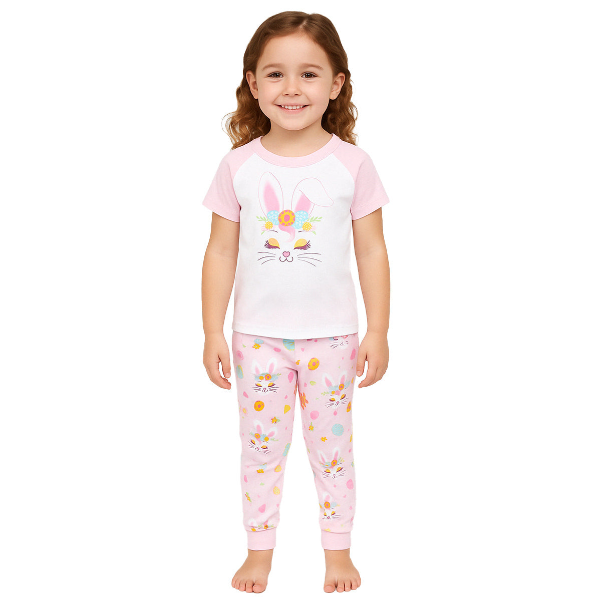 Cartoon Animal Themed Printed Pajama Set
