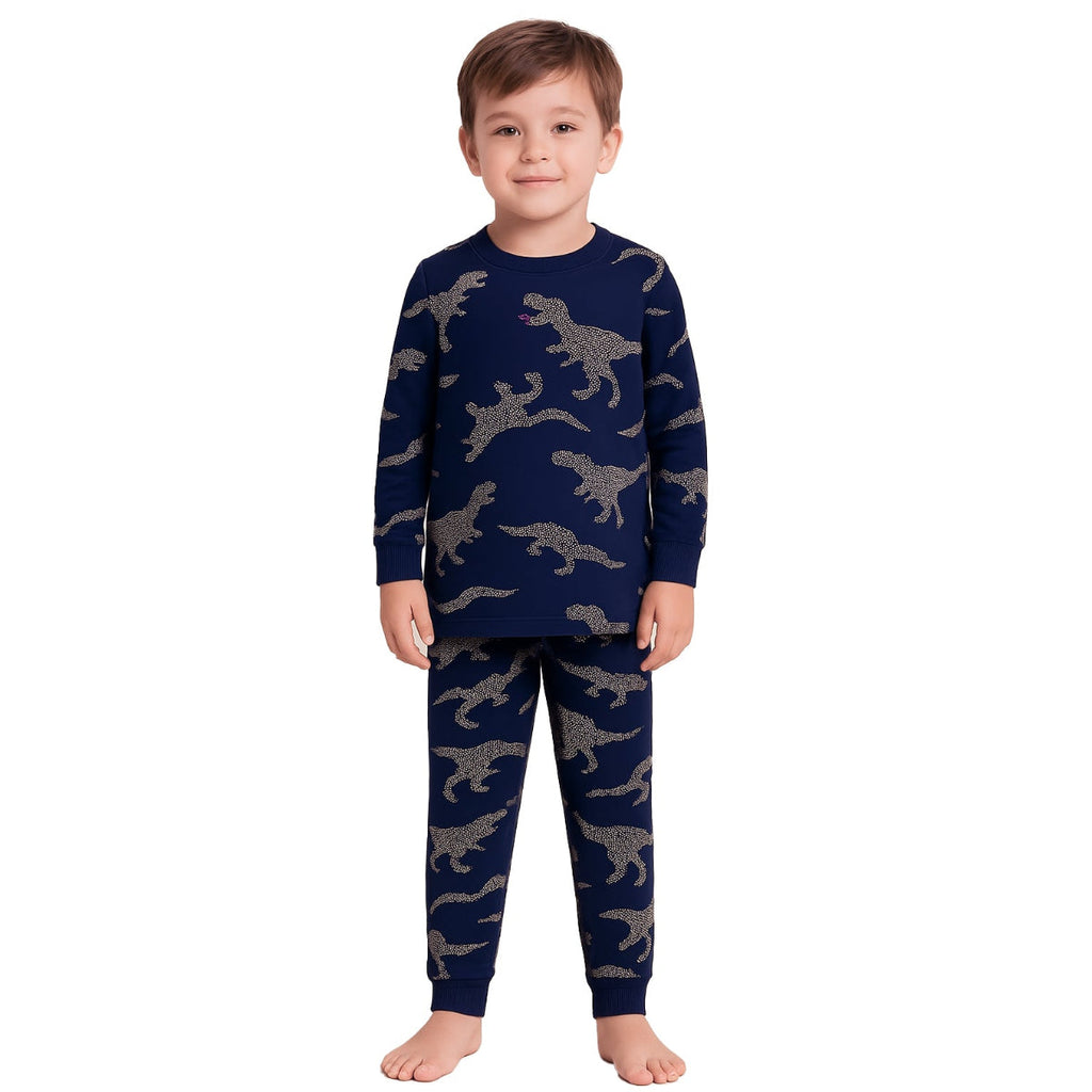 4 Piece Character And Animal Printed Pajamas Sleepwear Set