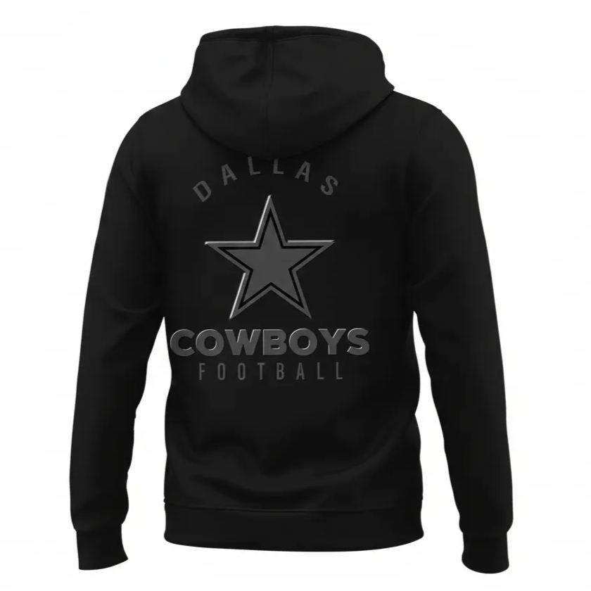 Dallas Cowboys Kids Printed Pullover Hoodie With Minimal Star Graphic