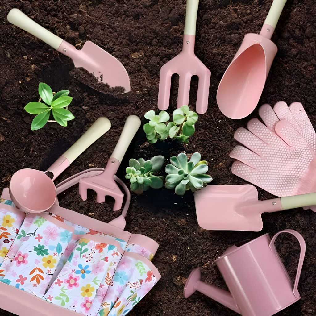 Toddler Gardening Set With Tools And Carry Bag