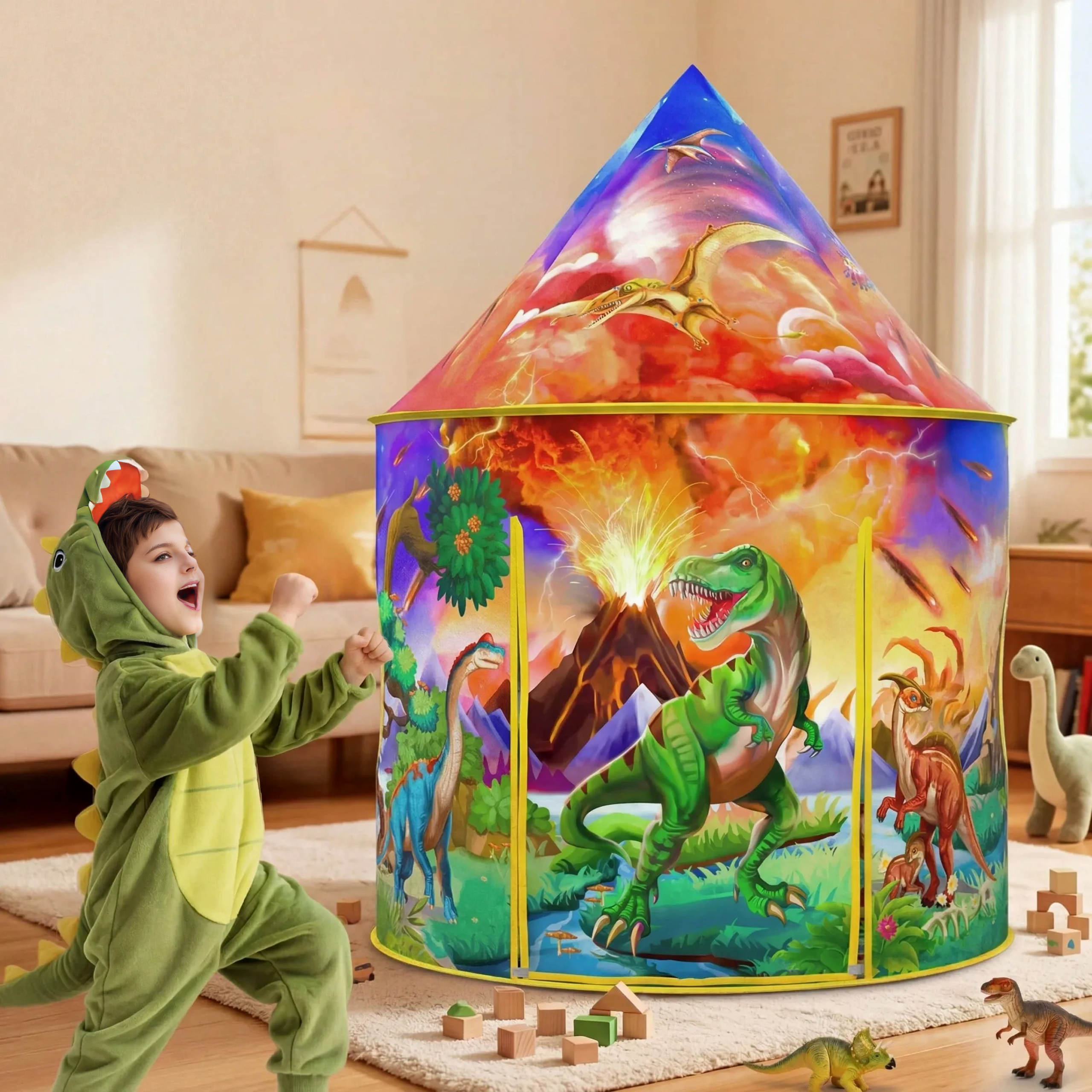 Kids Rocket Ship Space Themed Indoor Tent