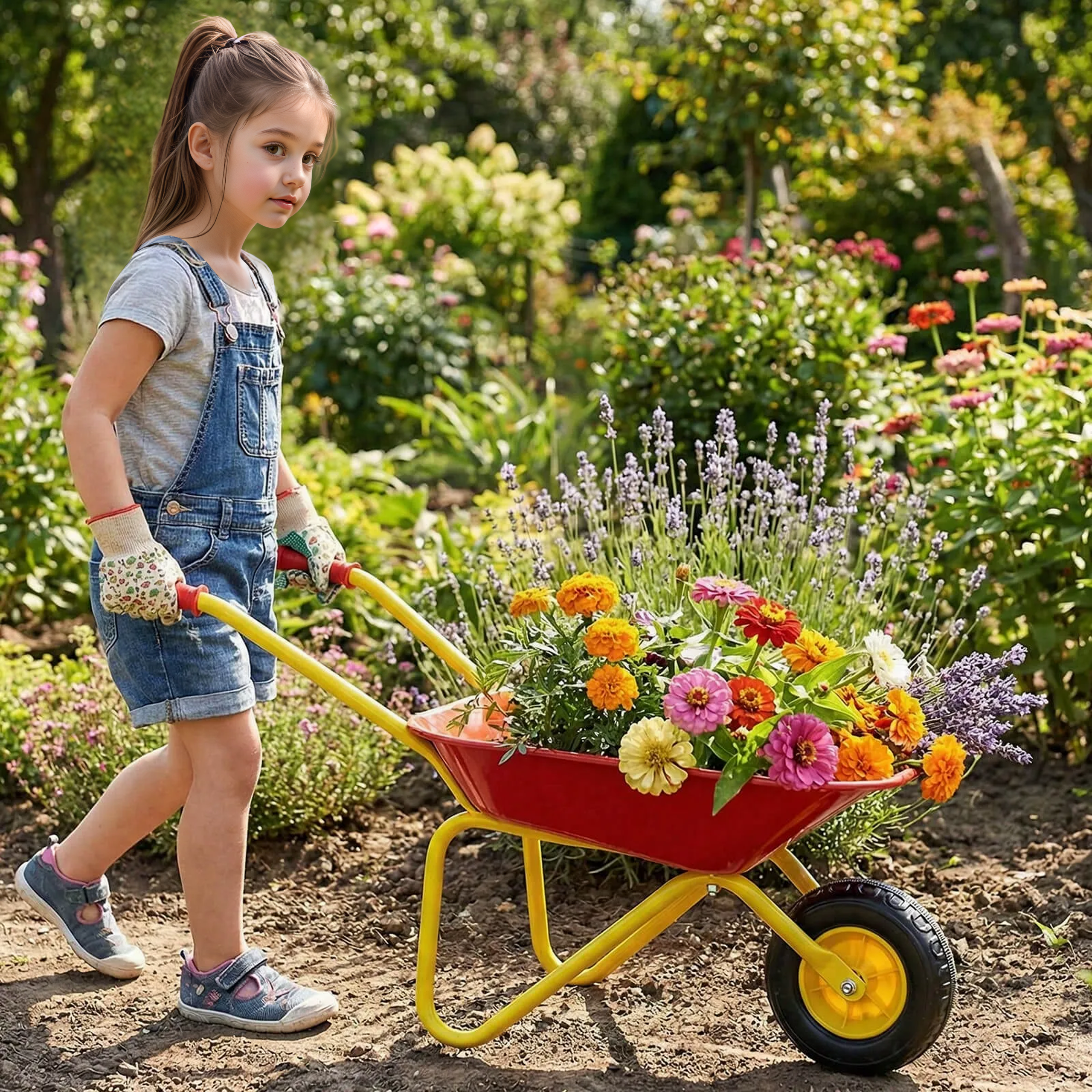 Children Garden Cart For Outdoor And Indoor Use