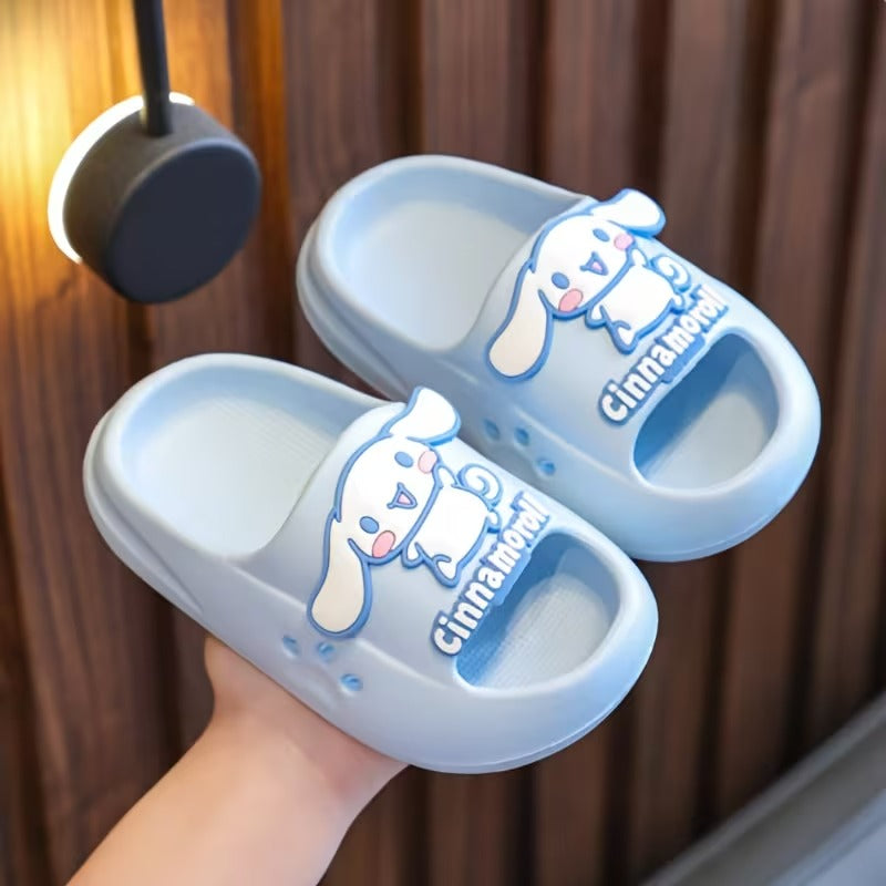 Baby Girls Soft EVA Slides With Cartoon Design