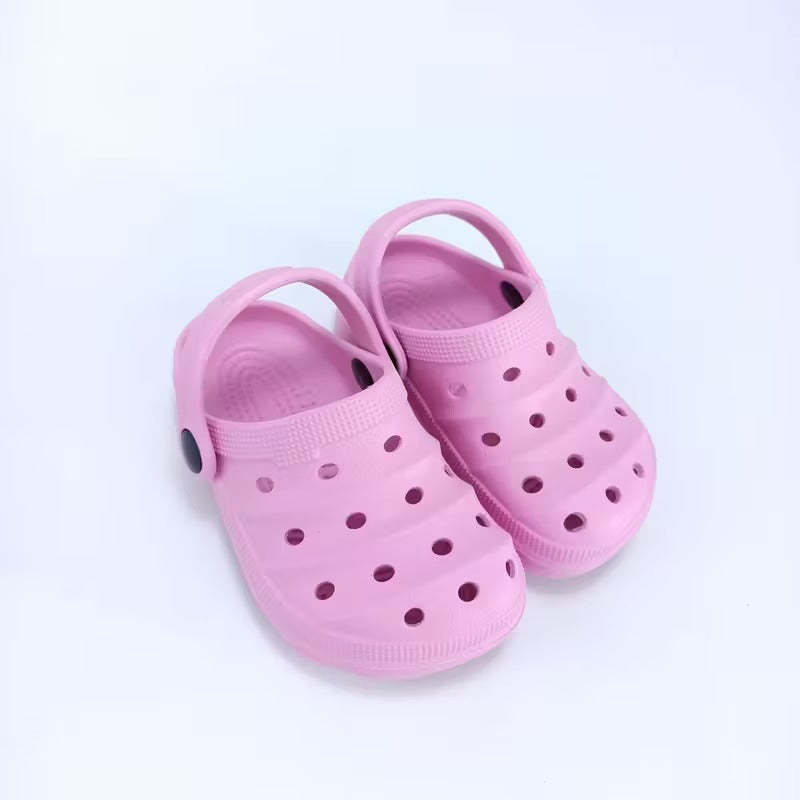 Kids Casual Hollow Design Clogs For Beach Use