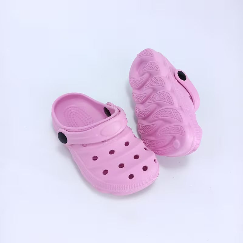 Kids Casual Hollow Design Clogs For Beach Use