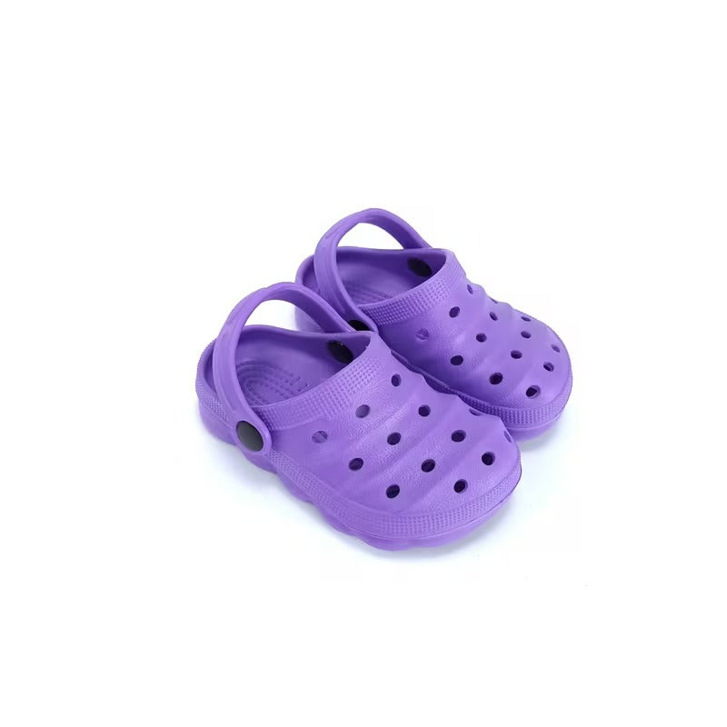 Kids Casual Hollow Design Clogs For Beach Use