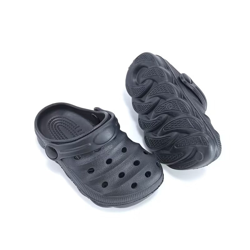 Kids Casual Hollow Design Clogs For Beach Use