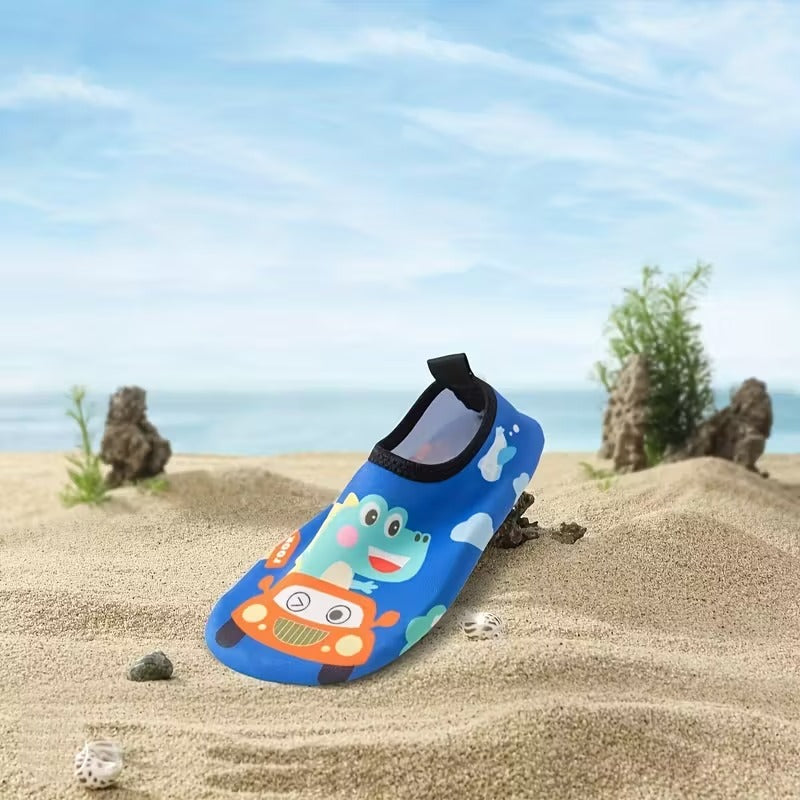 Kids Non Slip Cartoon Water Shoes For Beach Activities
