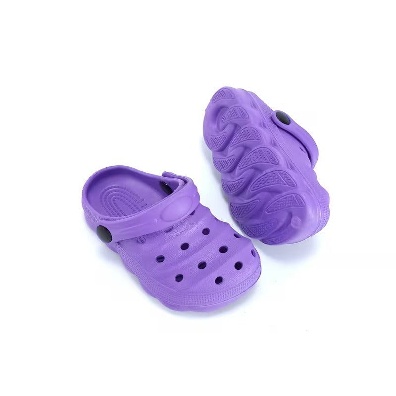 Kids Casual Hollow Design Clogs For Beach Use