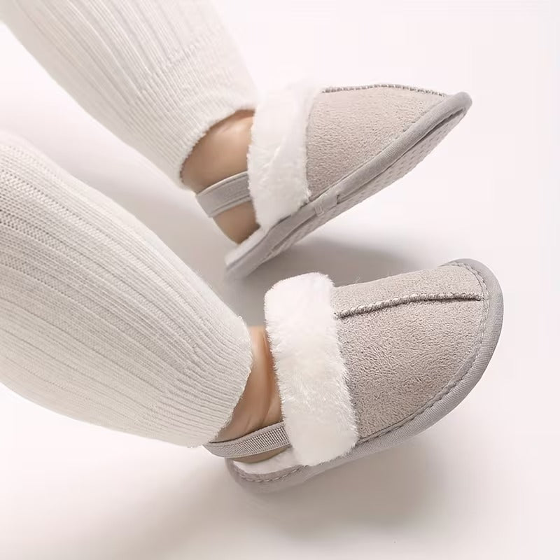 Casual Plush Lined Slippers For Infant With Soft Sole