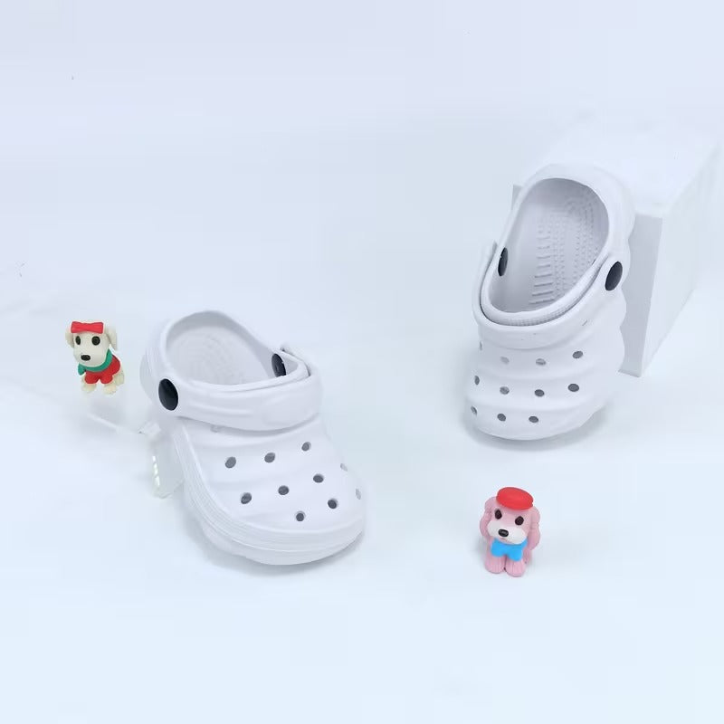 Kids Casual Hollow Design Clogs For Beach Use
