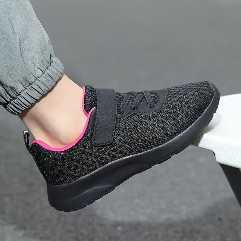 Girls Casual Athletic Mesh Running Shoes With EVA Sole