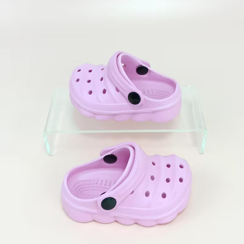 Kids Casual Hollow Design Clogs For Beach Use