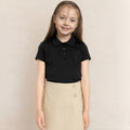 Girls School Uniform Jersey Knit Polo Shirt