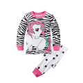 Unicorn Zebra Pajama Set