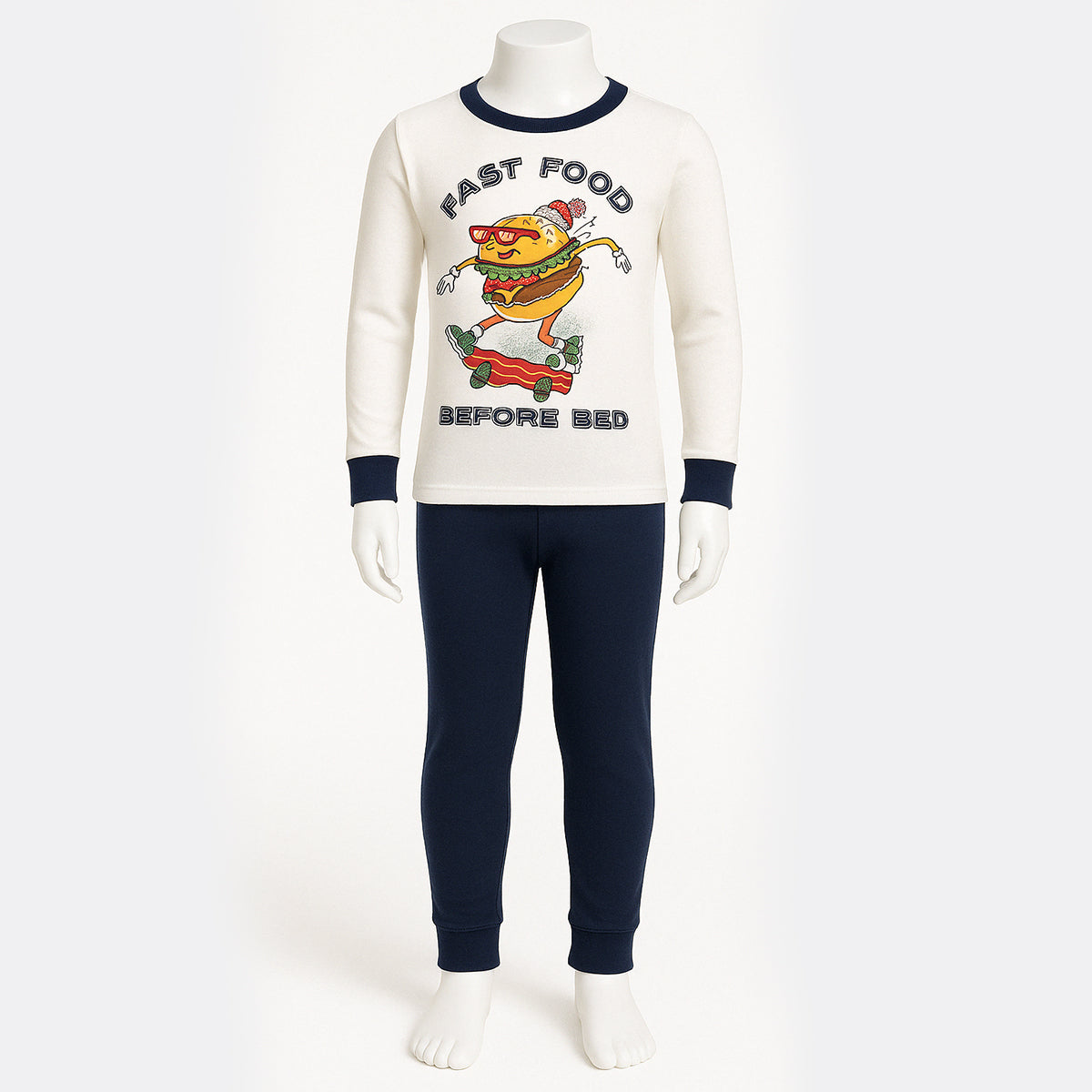 4 Piece Character And Animal Printed Pajamas Sleepwear Set