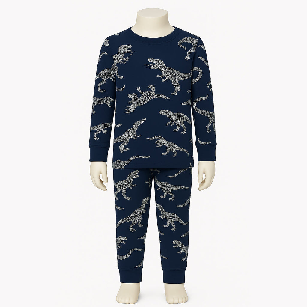 4 Piece Character And Animal Printed Pajamas Sleepwear Set