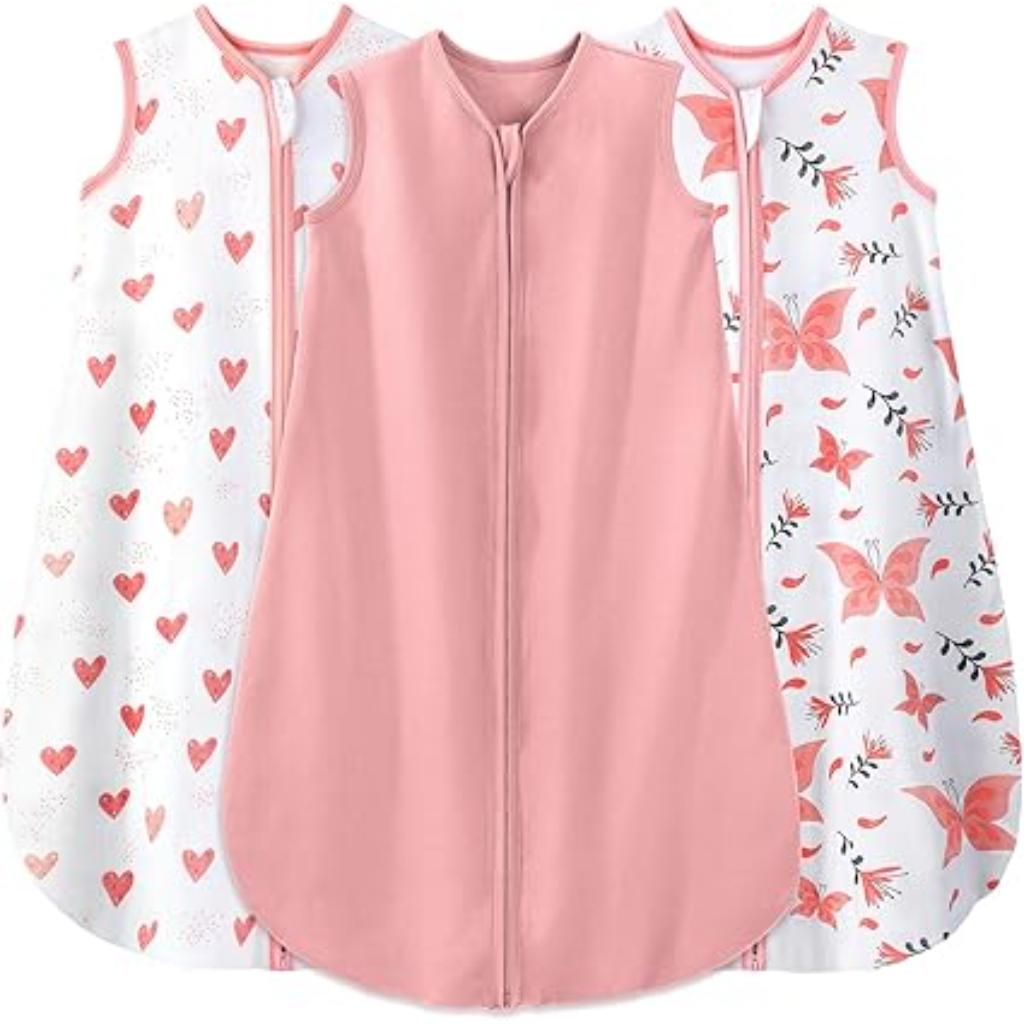 Sleeveless Baby Sleep Sacks Of 3 Pack 0.5 TOG