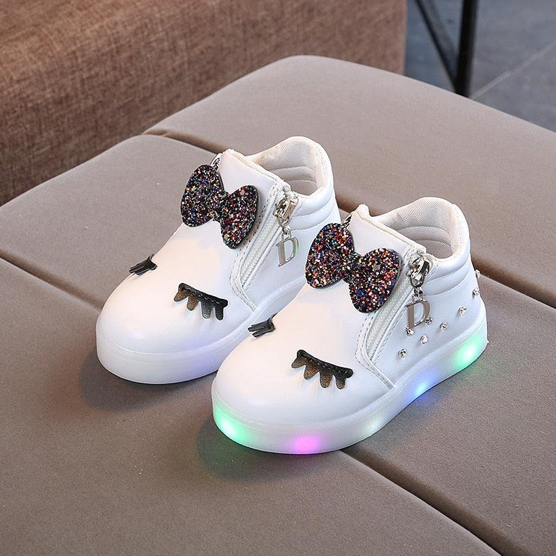 LED Zip Up Shoes Sparkle Comfort And Light In Every Step