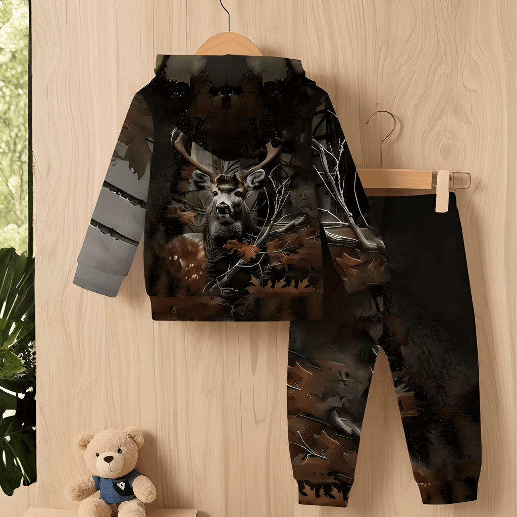 Boys Casual Hoodie And Pants Set