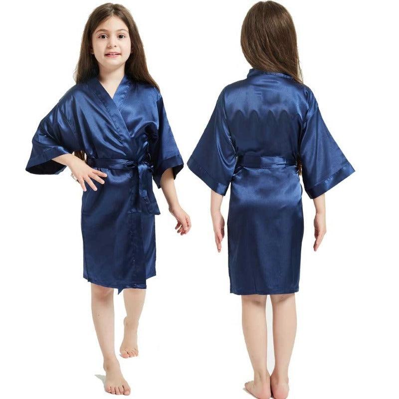Solid Color Short Robe