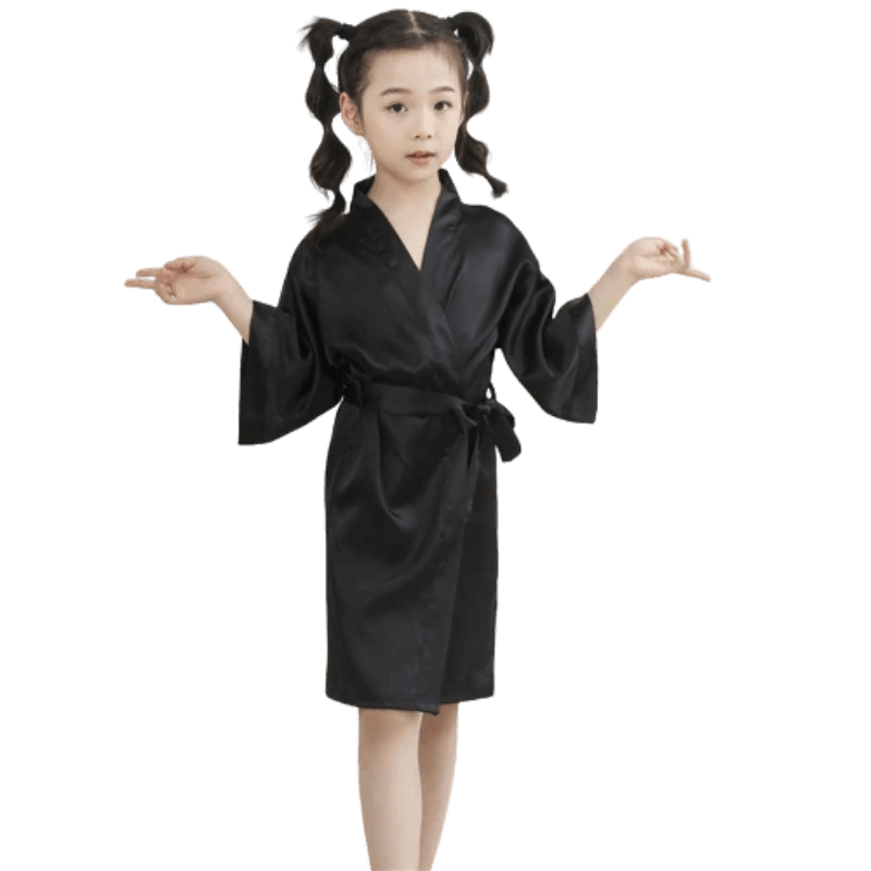 Solid Color Short Robe