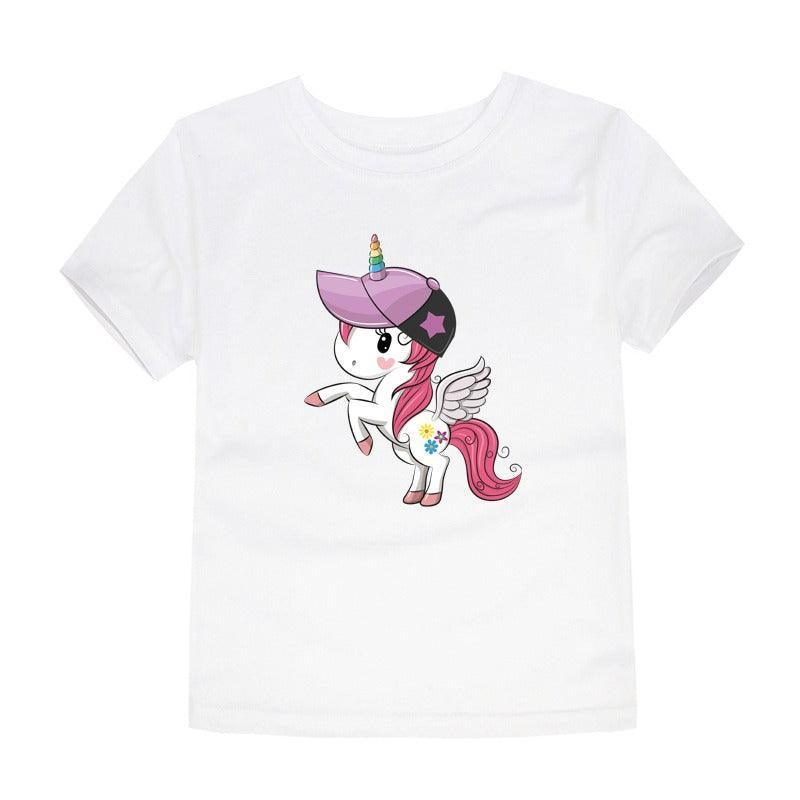 Cap-Wearing Unicorn T-Shirt