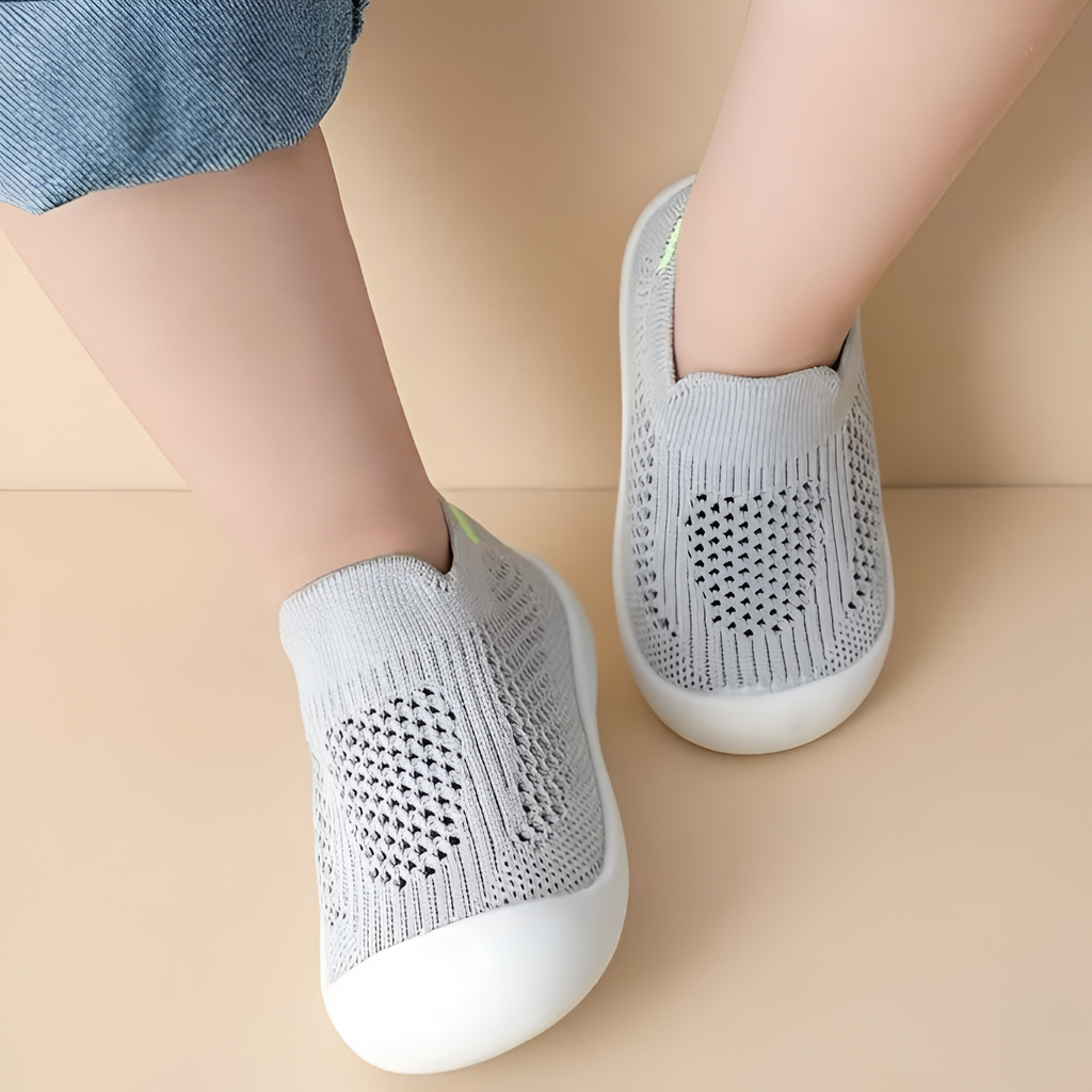 Soft Fabric Toddlers Shoes With Easy Slip On Design
