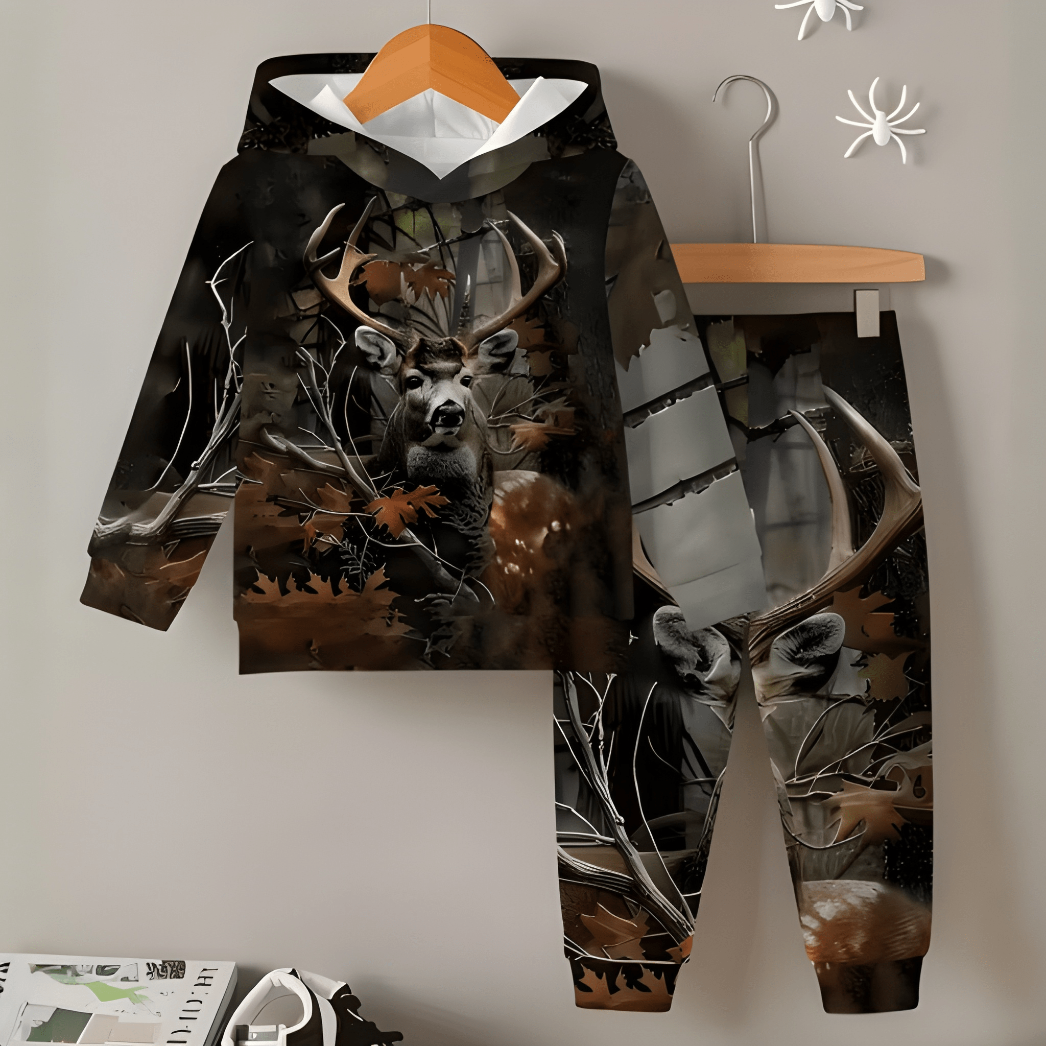 Boys Casual Hoodie And Pants Set