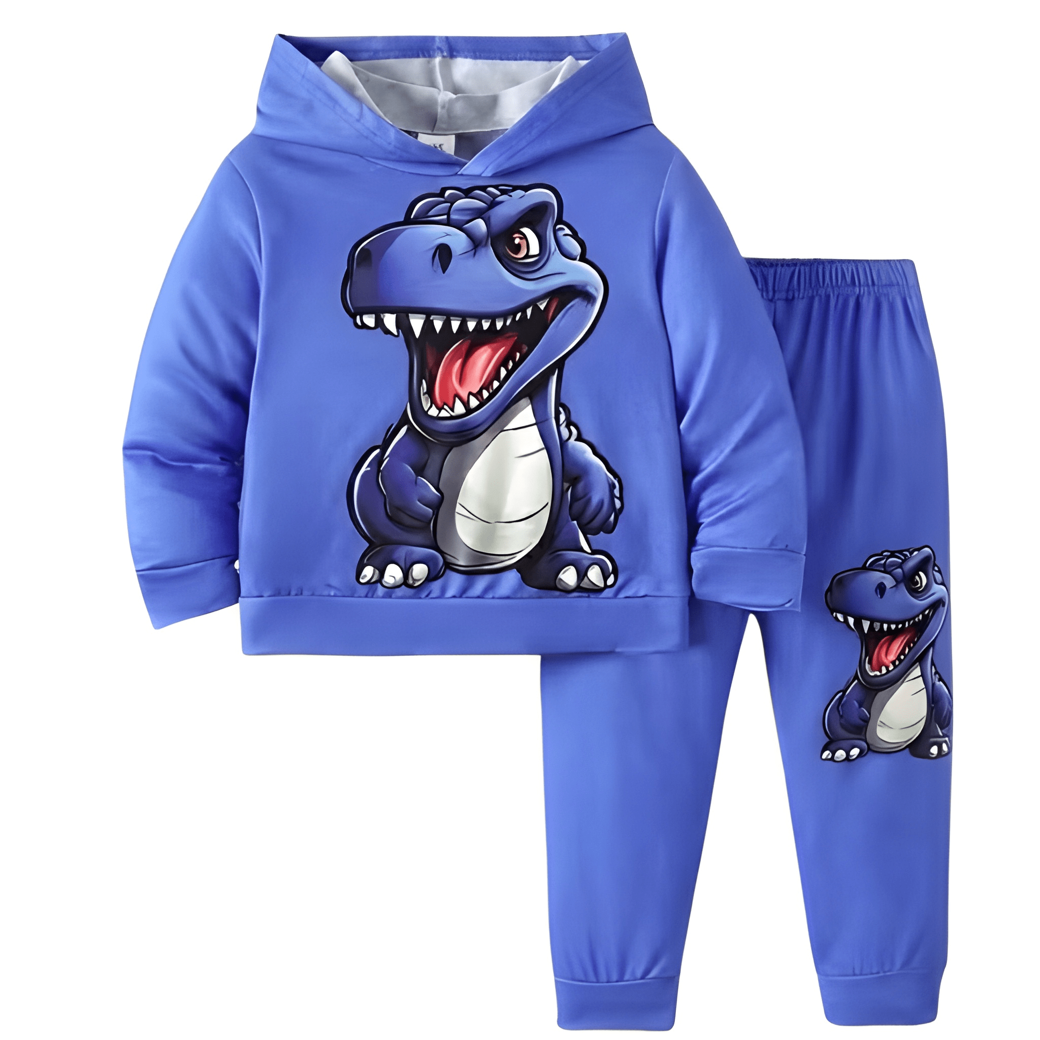 Boys Dinosaur Printed Hoodie And Sweatpants Set