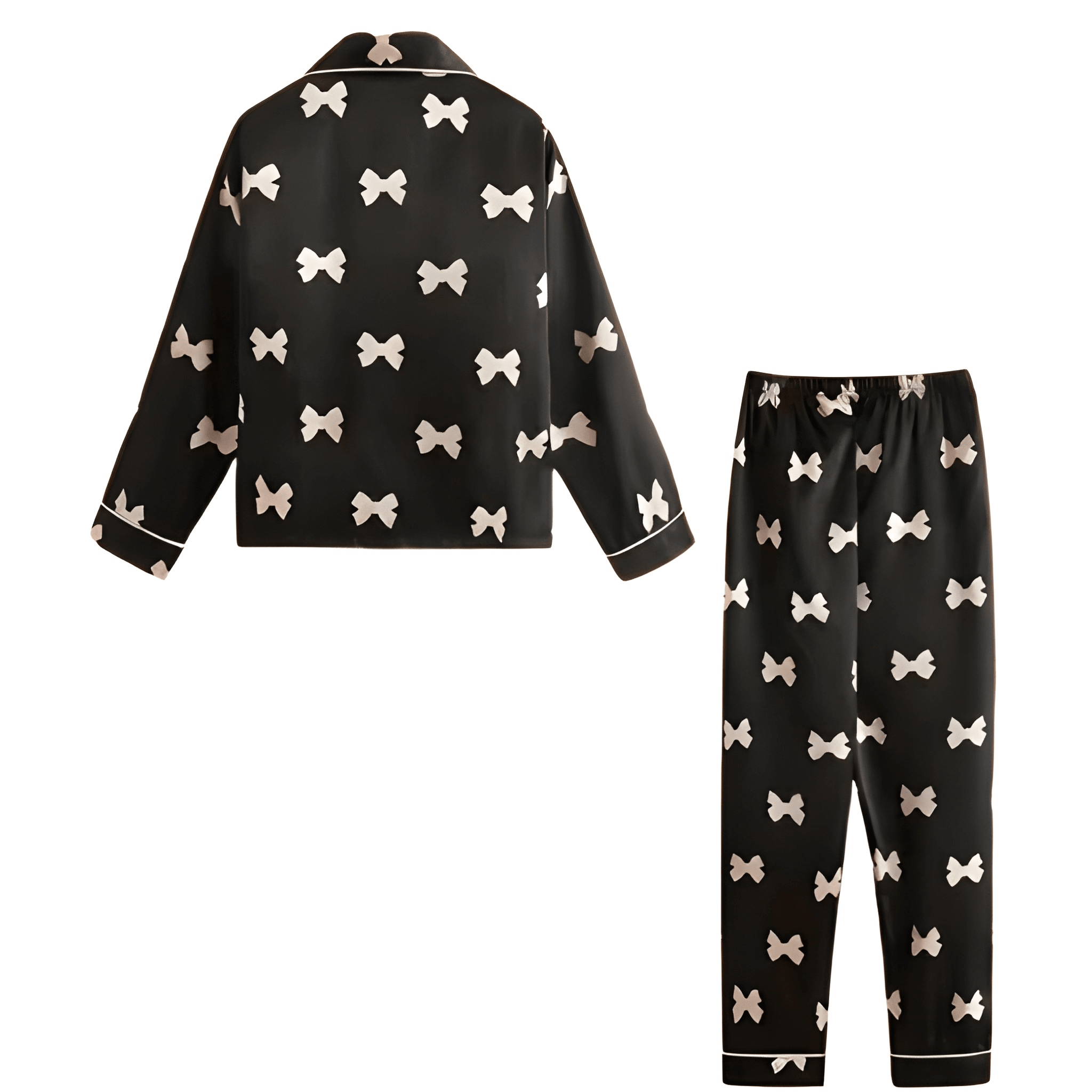 Kids Bowknot Print Pajama Set